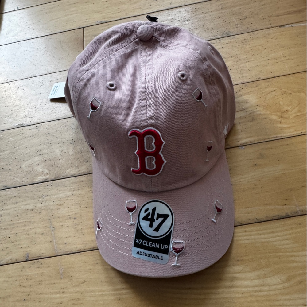 ‘47 Scatter Drink Icons MLB Baseball Cap Boston Red Sox wine glasses - Picture 4 of 5